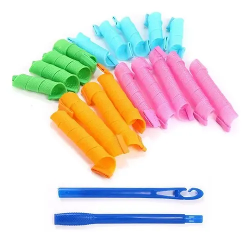 Lj 18 Unidades/set De Mujer Moda Mágico Rizo Rizador De Pelo