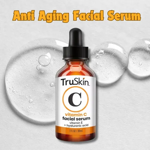 Sérum de Vitamina C Truskin Naturals para el Rostro con Ácido Hialurónico, 30 mL