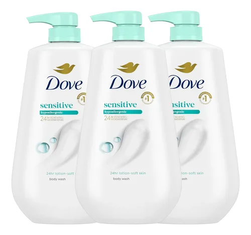 Dove Jabón Líquido Corporal Con Bomba Piel Sensible 3…