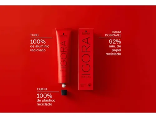 Tinte Para Cabello En Crema Igora Royal Profesional 60g 6-88 Rubio Oscuro Rojo Intenso