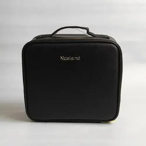 Maletín Neceser Con Luz Led Maquillaje Organizador Espejo Negro