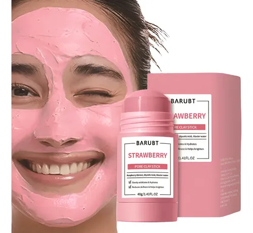 Mascarilla De Arcilla De Fresa En Barra Para Limpiar En Prof