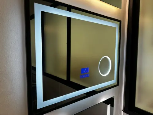 Espejo Bluetooth Luz Led Desempañador Baño Rectangular 60×80