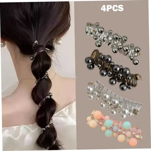 4 Piezas De Pelo En Espiral, Intactas, Cintas Para El Pelo J