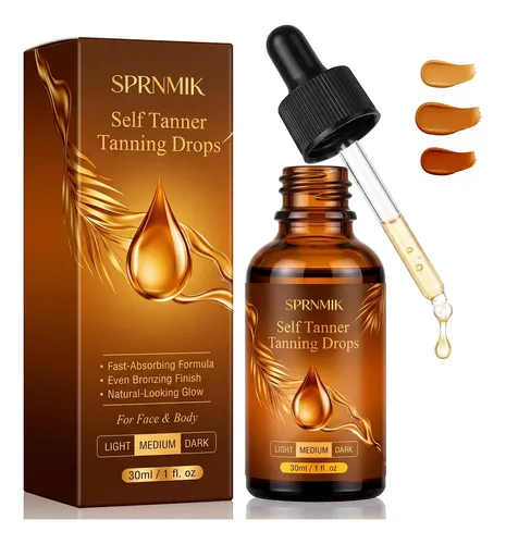 Sprnmik Autobronceador En Gotas 30ml Para Rostro Y Cuerpo