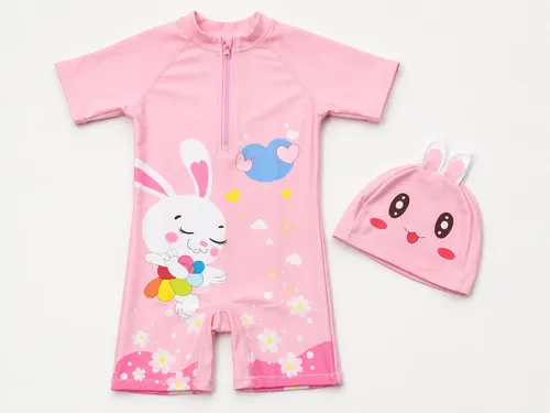 Traje Baño Niño Uv 50+ Con Remera Short Gorro Pileta Playa