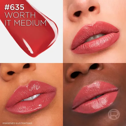 Labial LAQUE RESIST BERRY BORDEAUX 635 L’Oréal Paris