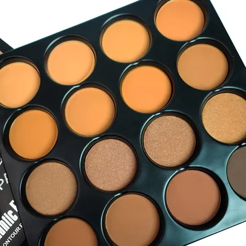 Paleta Contorno Iluminador Y Bronceador 16 Colores Rostro
