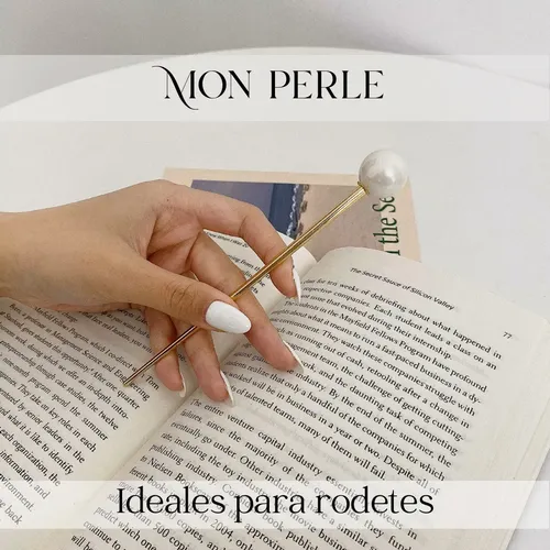 Horquilla Pelo Metal Dorada Perla Palito Chino Rodetero