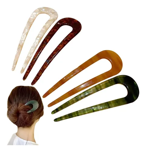 Horquillas Para El Pelo En Forma De U – 4 Piezas