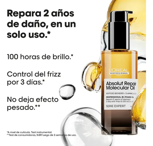 L’oréal Professionnel Absolut Repair Molecular Oil X 90 Ml
