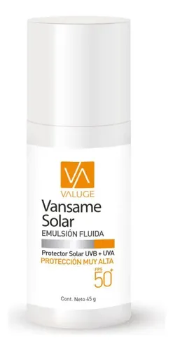 Vansame Protector Solar Fps 50+ Facial Emulsión Fluida