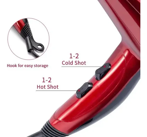 Secador De Pelo Om 1800w Profesional Frio Calor 2 Velocidade