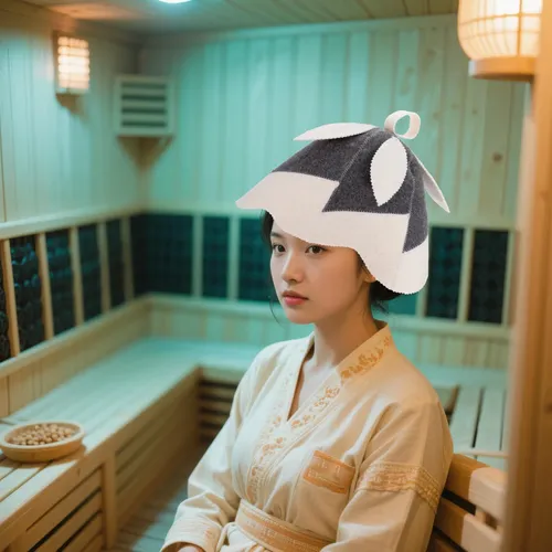 Gorro De Sauna De Fieltro Para Hombre Y Mujer, Gorro De Baño