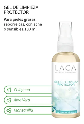 Gel De Limpieza Protector Laca Piel Sensible Grasa O Acneica