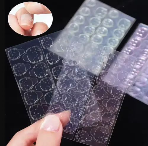 Sticker Adhesivo Pegamento X5 Planchas Para Uñas Postizas