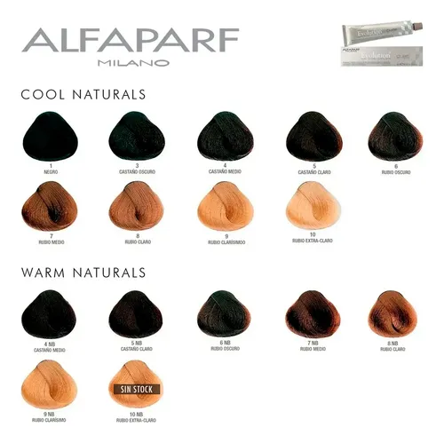 Alfaparf Evolution Kit X4 Tinturas 4 Oxidantes Coloración 3c