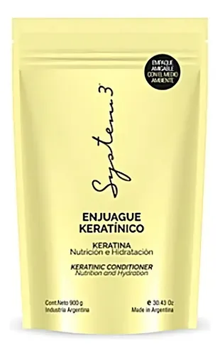 Enjuague Keratinico System 3 Doypack 900 Ml