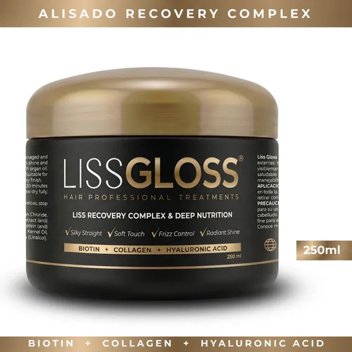 Alisado Profesional Liss Gloss Reparador 250ml – Sin Formol 250 Ml