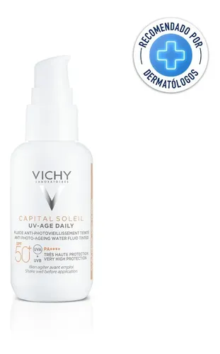 Protector Solar Vichy Capital Soleil Uv-age Daily Fps 50 Con Color