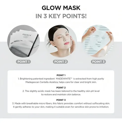 Skin1004 Tone Brightening Glow Mask Mascarilla Iluminadora Tipo De Piel Todo Tipo De Piel x 1 unidad