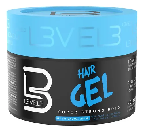 Level 3 Hair Gel Super Strong Fijación Fuerte F3 250g X3