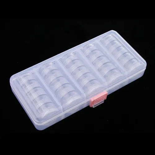 25, Frascos Pequeños Transparentes, Envases De Cosméticos,