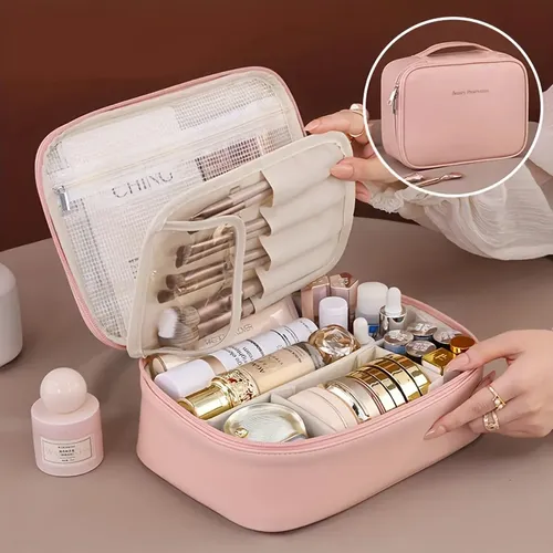 .1pcs Neceser Cosmetiquera Viaje Multicapa Gran Capacidad