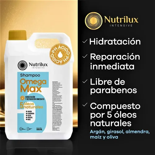 Shampoo Nutritivo X 5 Litros Cremoso – Hidratante Nutrilux