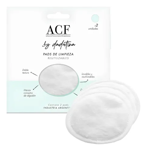 Acf By Dadatina Pads De Limpieza Reutilizables X2 Unidades