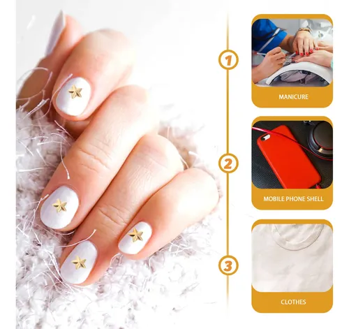 200pcs Decoraciones Para Uñas Adornos De Manicura Estrellas