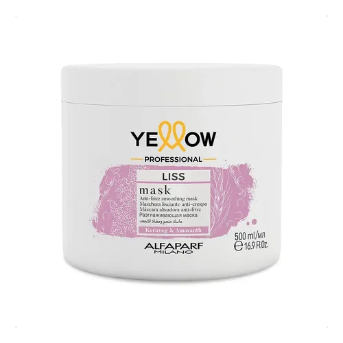 Máscara Anti Frizz Alfaparf Yellow Liss Smoothing Mask X 500 Ml