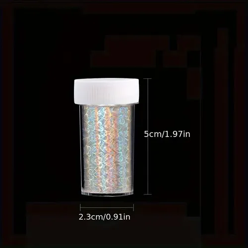 Set De Decoración De Uñas De 8 Colores Aurora Ice Glass Pape