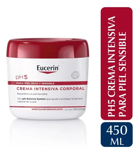 Crema Corporal Eucerin Intensiva Ph5 Piel Seca y sensible 450 ml