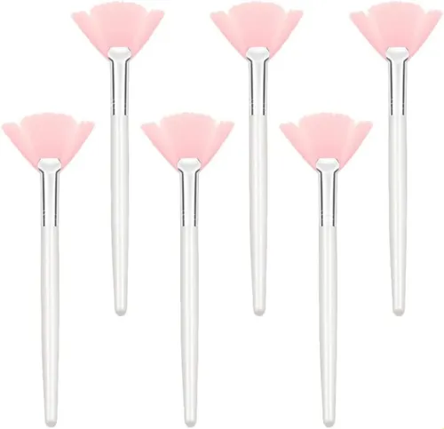 Juego De 6 Brochas De Maquillaje Facial Tipo Abanico Con