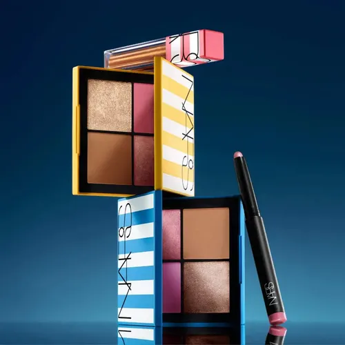 Nars Rubor Y Bronzer Paleta Hot Escape Cheek Face Palette Tono Del Maquillaje Light