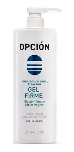 Gel Firme Húmedo Profesional Peinados Salón Opción 660gr