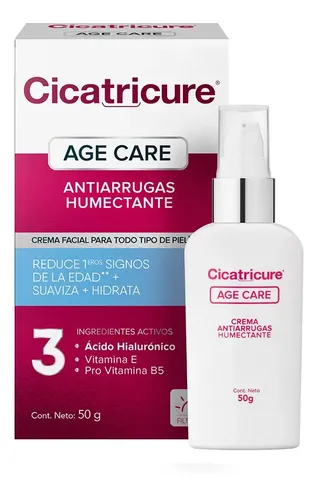 Cicatricure Crema Facial Age Care Antiarrugas Humectante 50g