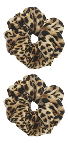 2 Lazos Para El Pelo Con Estampado Animal Con Estampado Anim