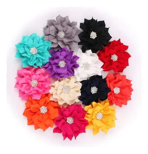 12 Accesorios Para El Pelo Con Forma De Loto (sin Pinzas)