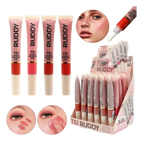 Rubor Liquido Ruddy Waterproof Larga Duracion Tei Cosmetica Tono Del Maquillaje 1