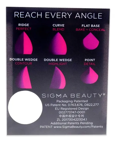 Licuadora De Maquillaje Sigma Beauty 3dhd, Esponja Rosa, 1 U