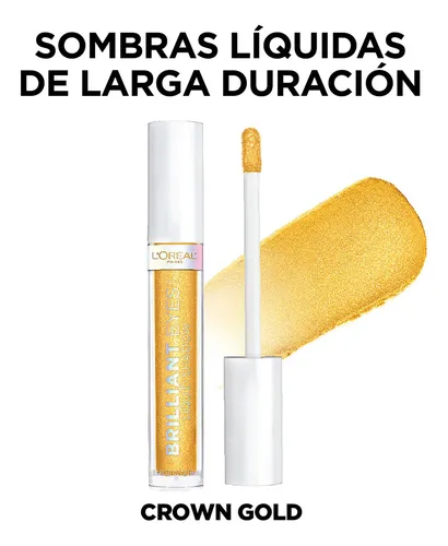 Sombra Líquida Loreal Paris Brilliant Eyes Color de la sombra 445 CROWN GOLD