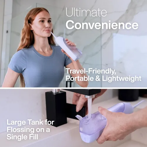 Aquasonic Irrigador Dental Inalambrico Portátil Lila