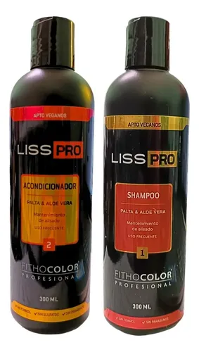 Sh + Acond Liss Pro Mantenimiento Alisado X300 Ml Fithocolor