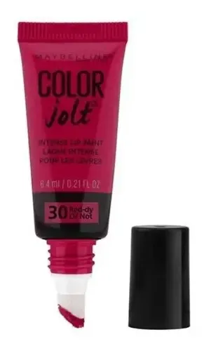 Labial Liquido Color Maybelline Color Jolt Intense Lip Paint Color 30 Red-dy Or Not