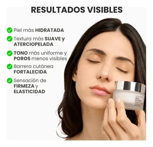 Crema Hidratante Facial Acido Hialurónico Niacinamida | Día y noche | Liviana | Piel Normal Mixta Grasa Seca | Antiarrugas | Suavizante | Mejora Firmeza y Elasticidad
