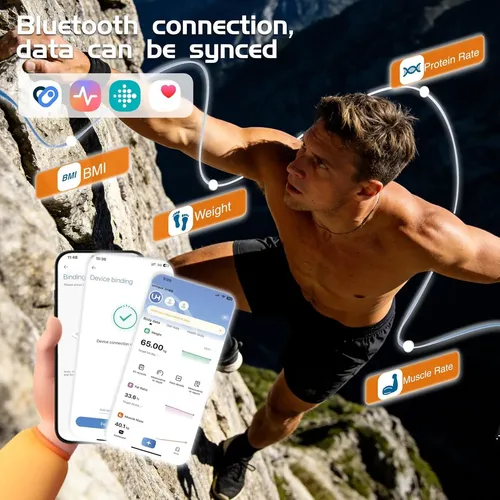 Báscula Inteligente Zrrhoo 400 Lb Con Bluetooth Y 25