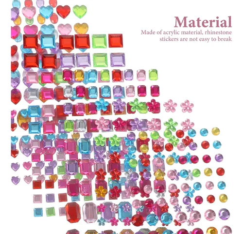 48 Hojas De Gemas Faciales Adhesivas Para Maquillaje