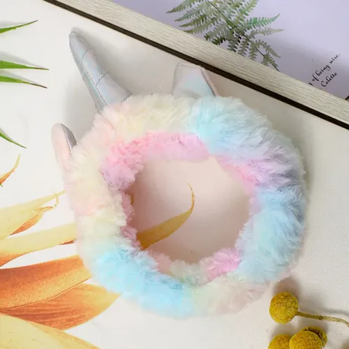 3 Cintas Para El Pelo Con Forma De Unicornio, Adorables Toca